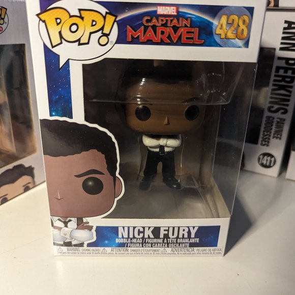 Funko Pop! Nick Fury Marvel Captain Marvel 428 - Picture 1 of 3
